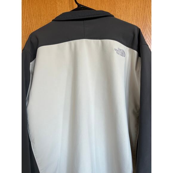 The North Face fleece lined, full zip jacket,  Charcoal & cream, men's size XXL - Picture 7 of 12